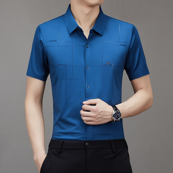 Camisa Ejecutiva de Manga Corta sin Costuras - Comodidad Profesional
