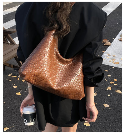 Bolso de Hombro Retro Premium para Mujer - Bolso Tejido de Gran Capacidad - Image 12