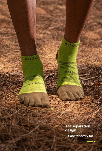 Calcetines Profesionales de Caña Media con Dedos Separados para Maratones - Image 7