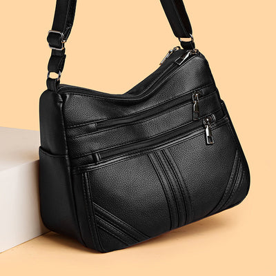 Bolso Crossbody de Cuero Suave Texturizado para Mujer - Image 4