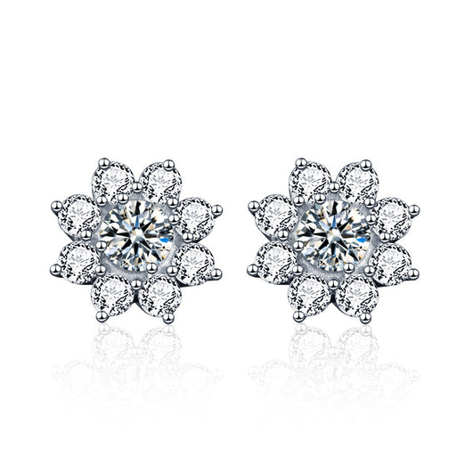Aretes de Plata S925 Hipoalergénicos con Diseño de Flor - Image 5