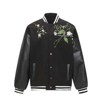 Chaqueta Retro Americana con Bordado Floral para Hombre - Image 2