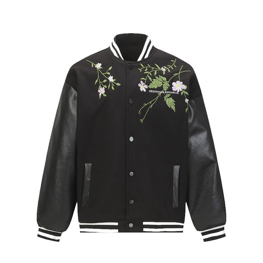 Chaqueta Retro Americana con Bordado Floral para Hombre - Image 2