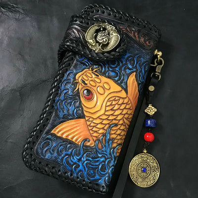 Bolso Artesanal de Cuero Tallado a Mano para Hombre - Image 8