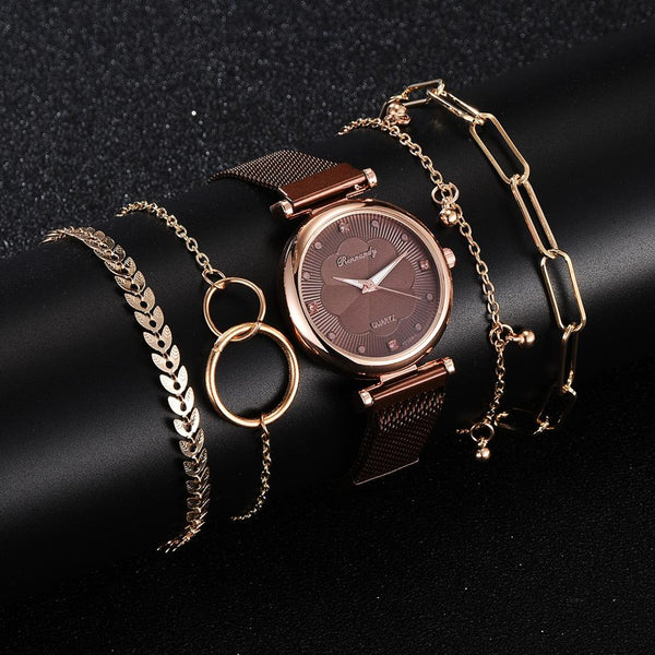 Reloj de Pulsera con Malla de Aleación