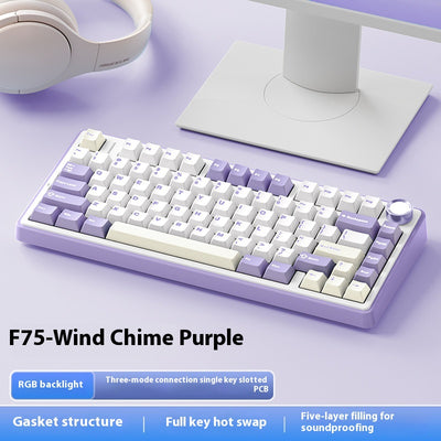 Teclado Inalámbrico Mecánico Hot Plug Trimodal Bluetooth - Image 11