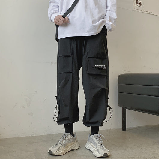Pantalones con Cordón Funcionales para Hombre - Overol Casual Holgado - Image 9