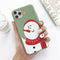 Funda para Celular Navideña con Reno y Muñeco de Nieve