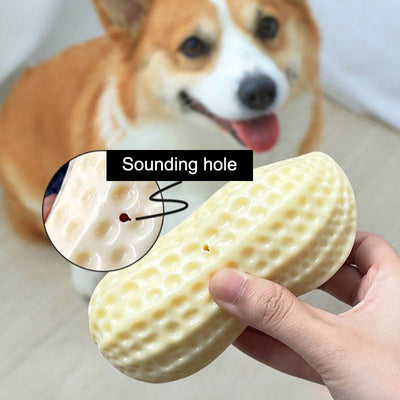 Juguete Masticable para Perros Pequeños y Medianos - Juguete Interactivo Resistente con Forma de Cacahuete - Image 2