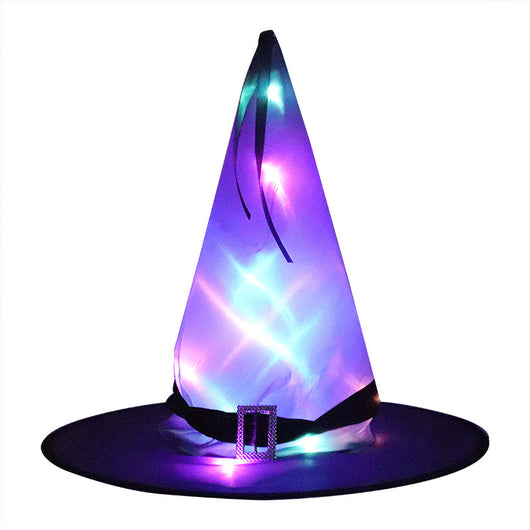 Sombrero de Bruja con Luces LED y Orejas de Elfo - Decoración Halloween para Niños - Image 12