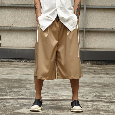 Pantalones anchos con cintura elástica - Image 4