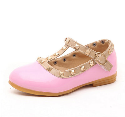 Zapatos de Niña Coreanos de Moda Otoñal con Remaches - Zapatillas Princesa para Baile - Image 6