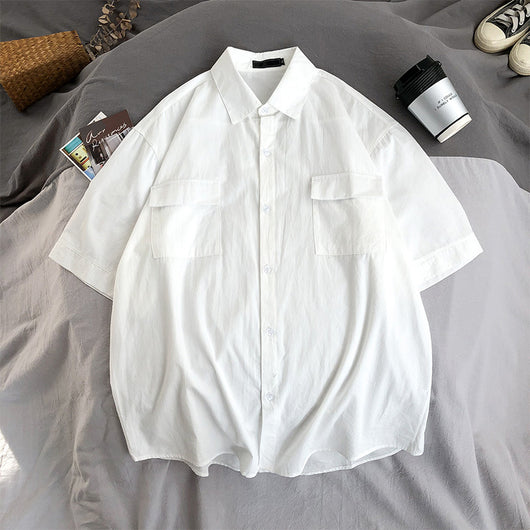 Camisa de Manga Corta con Detalles de Herramientas para Hombre - Image 8