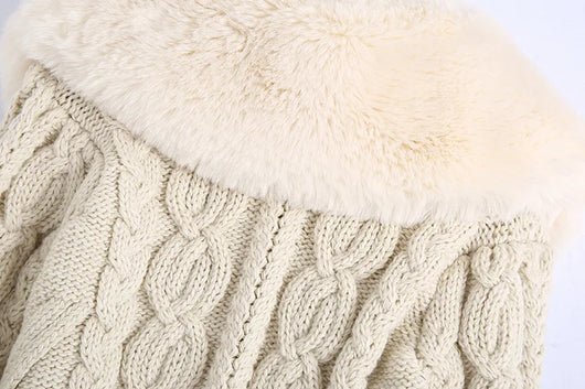 Cardigan Tejido Suave con Cuello de Pelaje - Chaqueta Acogedora - Image 13