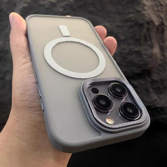 Funda Magnética Transparente Antigolpes con Efecto Esmerilado