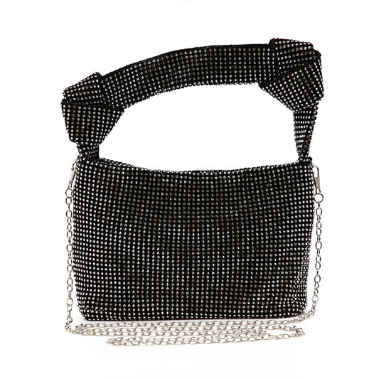 Bolso de Noche Elegante con Diamantes y Cristales Brillantes