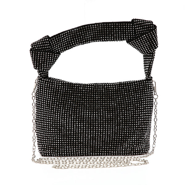 Bolso de Noche Elegante con Diamantes y Cristales Brillantes