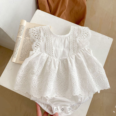 Jumpsuit Triangular con Encaje Calado y Bordado - Image 22