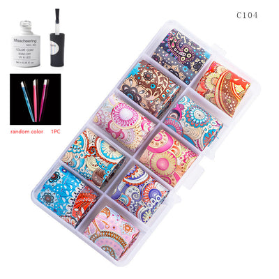 Set de 12 Láminas Decorativas para Uñas - Transferencias Nail Art - Image 47