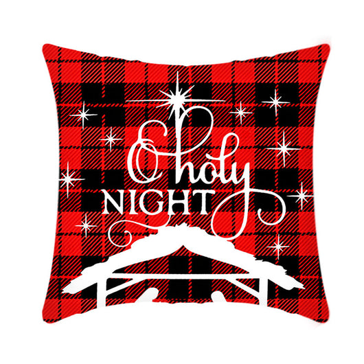 Funda de Cojín Navideño 45cm con Diseño de Reno y Papá Noel en Felpa Corta - Image 23