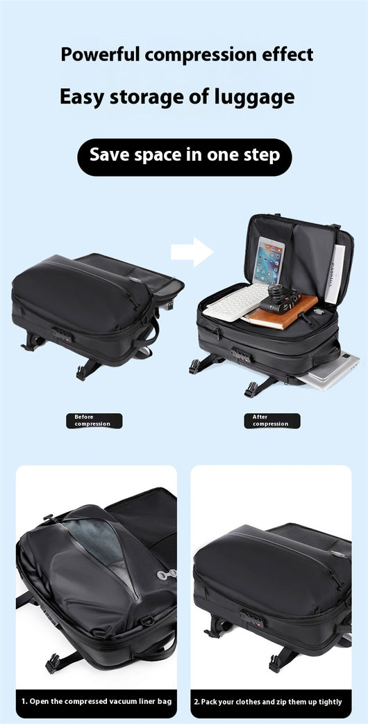 Mochila Ejecutiva de Compresión Inteligente Premium - Image 31
