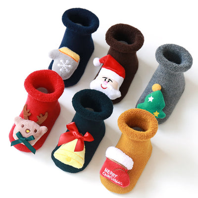 Calcetines Navideños Antideslizantes para Bebé con Suela Gruesa de Felpa - Image 9