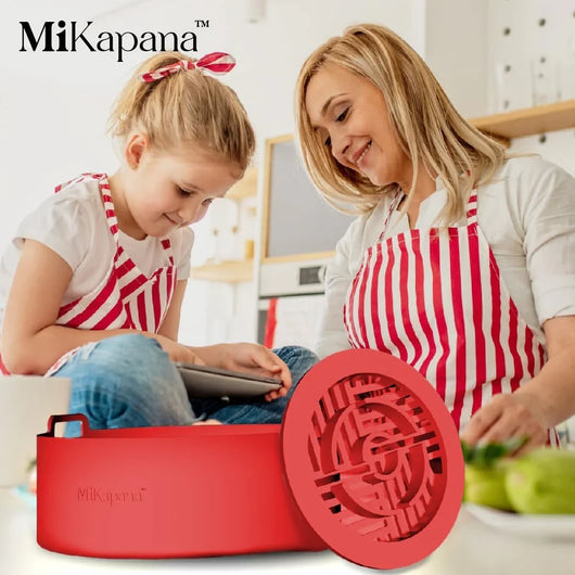 Silicone Air Fryer Liners Reusable, STURDY Air Fryer Accessories- Silicone Air Fryer Basket Liners- Air Fryer Pans- Air Fryer Inserts for 3-5QT - 7.5" - Tekeno