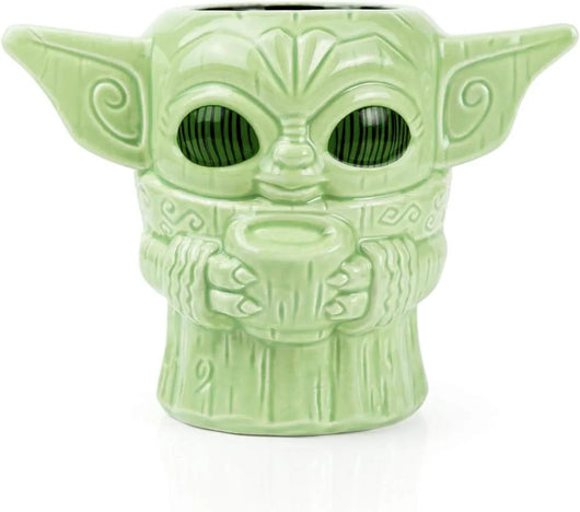 Taza Geeki Tikis Baby Yoda – Star Wars The Mandalorian, estilo tiki, cerámica coleccionable, 473 ml, producto oficial - Tekeno