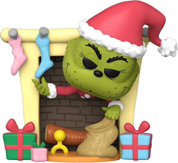 POP Deluxe: O Grinch - O Grinch com Saco - Boneco de Vinil Colecionável - Idéia de Presente - Produto Oficial - Para Crianças e Adultos - Fãs de Cinema
