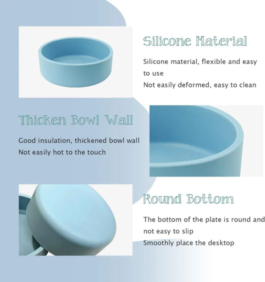 Blue Silicone Air Fryer Egg Mold 3 Pack - Reusable Egg Bite Maker for Air Fryer, Oven & Microwave, BPA Free, Dishwasher Safe, Non-Stick Breakfast Accessories, Individual Microwave Egg Cooker - Tekeno