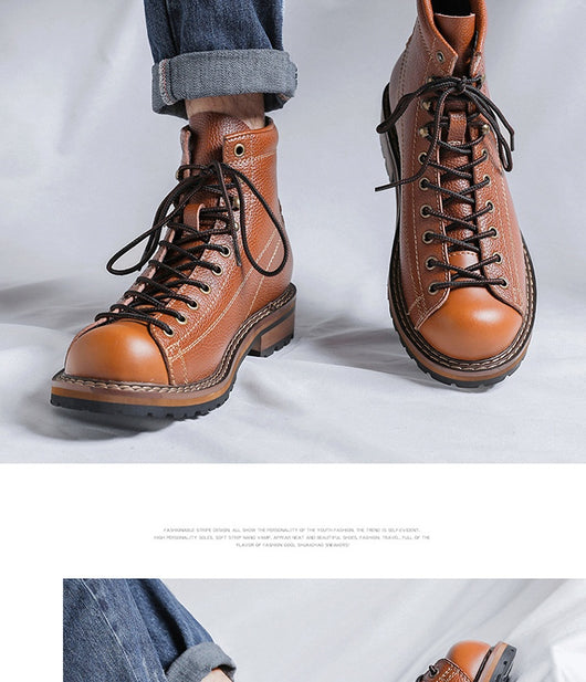 Botas Martin Altas Estilo Británico para Hombre - Image 16