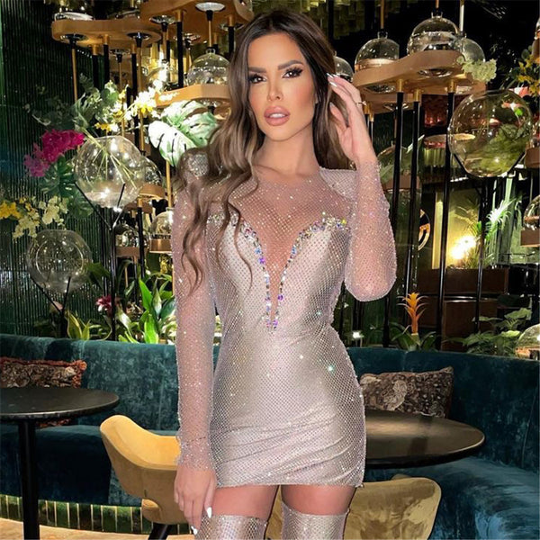 Falda de Fiesta Transparente con Malla y Detalles Bandage