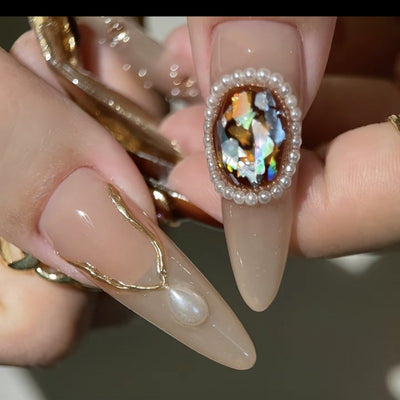 Uñas Postizas Barrocas con Gemas - Diseño Avanzado - Image 3