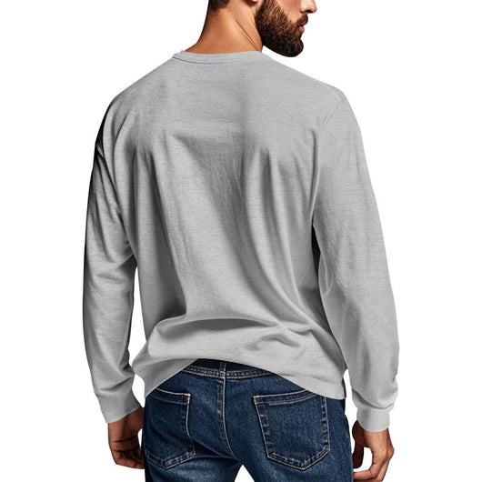 Camiseta Henley de Manga Larga para Hombre - Primavera y Otoño - Image 45