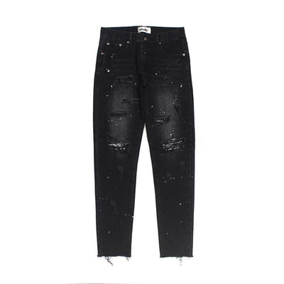Jeans Rotos Negro Estilo Street para Hombre - Image 3