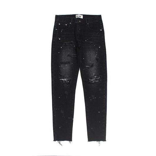 Jeans Rotos Negro Estilo Street para Hombre - Image 3