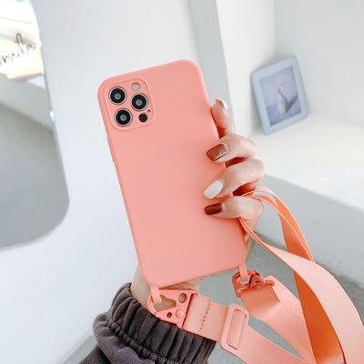 Funda Messenger de Silicona Líquida con Correa para Teléfono - Image 13