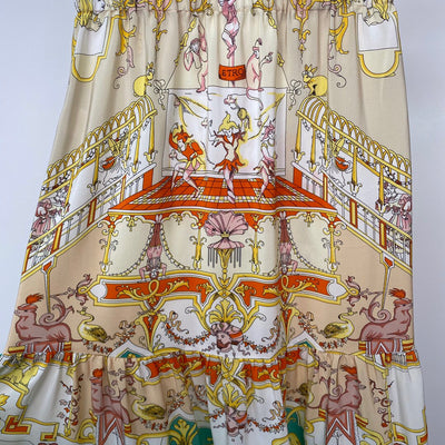 Falda Midi Estampada de Seda con Cintura Elástica Goddess - Image 22