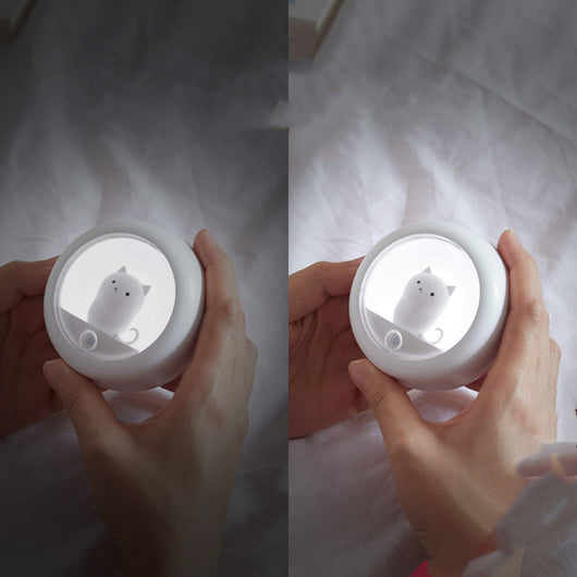 Lámpara Nocturna Inteligente con Sensor de Movimiento - Diseño Gato para Dormitorio - Image 8