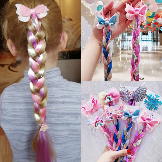 Cuerda para el Cabello Infantil Unicornio con Colores Vibrantes