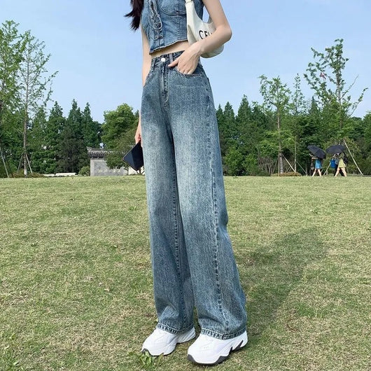 Pantalones Rectos Slim Largos al Piso Estilo Coreano Versátiles - Image 4
