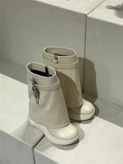 Botas Oversized de Felpa para Mujer - Largo Medio - Image 22