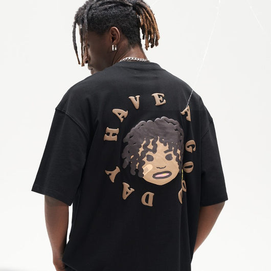 Playera Suelta de Algodón Espumado - Comodidad Casual