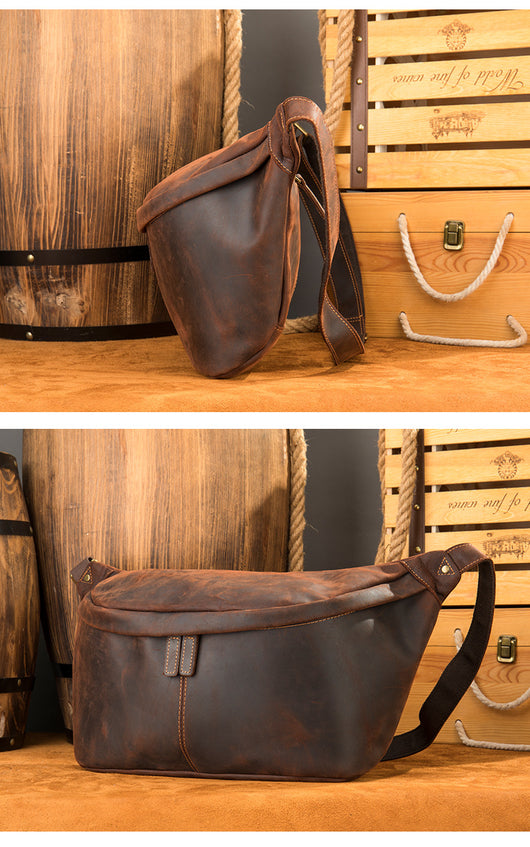 Bolso Mensajero de Cuero para Hombre - Deportivo y Outdoor - Image 11