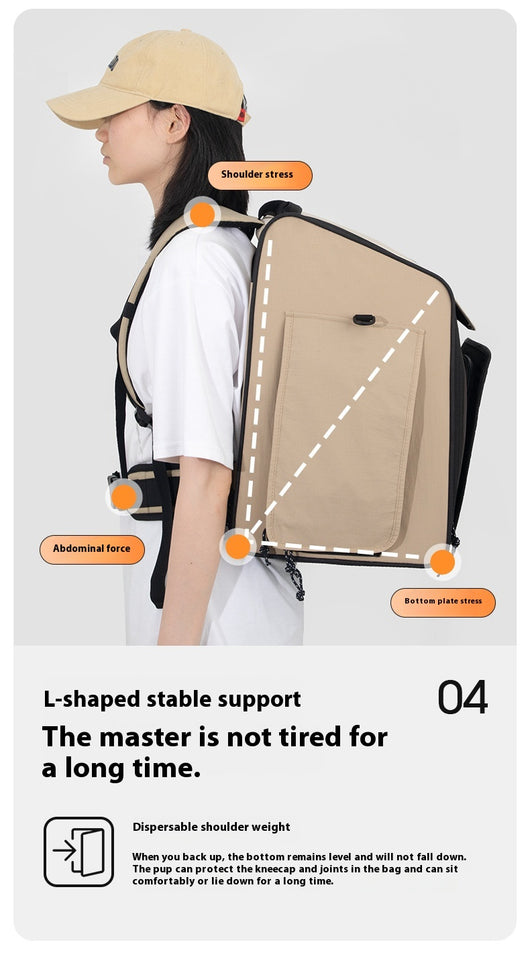 Mochila Transportadora Respirable para Gatos y Perros - Gran Capacidad Portátil - Image 13
