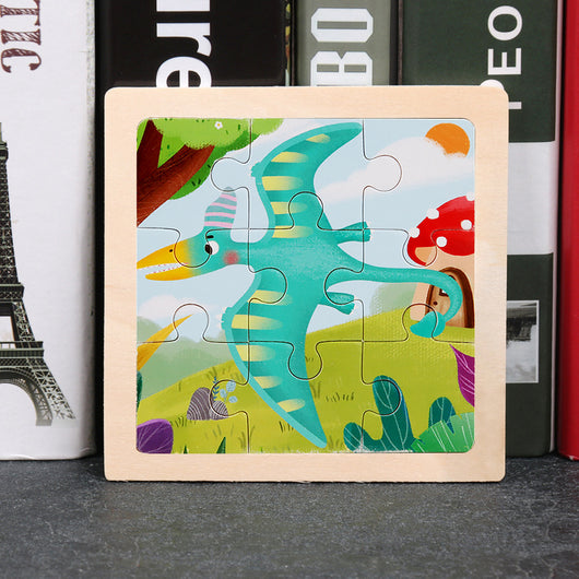 Puzzle de Madera 3D Animales Infantil 9 Piezas con Diseño de Dibujos Animados - Image 29
