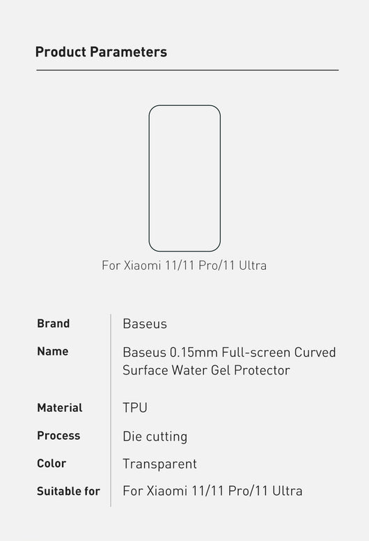 Protector de Pantalla Hidrogel Curvo Full Screen para Xiaomi 11 | Pack de 2 Piezas Transparente - Image 19