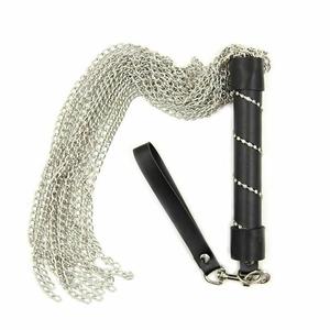 Set de Accesorios de Cuero con Cadena y Látigo para Parejas