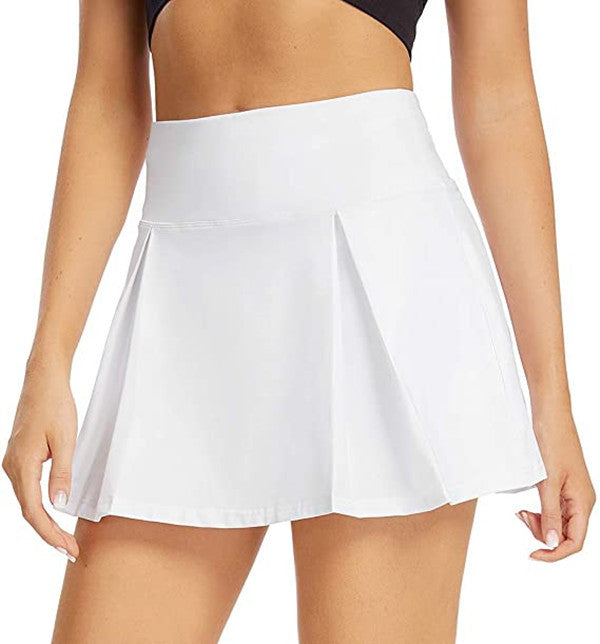 Falda Deportiva Plisada Anti-reflejo para Yoga y Bádminton