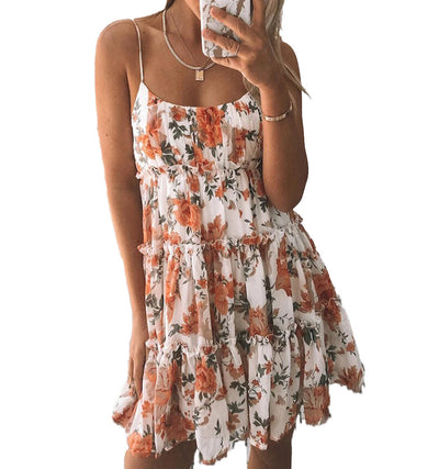Vestido Bohemio de Tirantes con Estampado Floral para Verano - Image 11